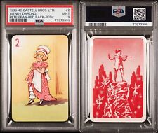 1939 CASTELL BROS. LTD. PETER PAN WENDY DARLING RED BACK PSA 9 MINT picture