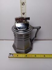 Vintage Metal Tobacco Cigarette Table Lighter Oneida Coffee Pot Colonial Pattern picture