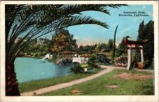 Riverside CA-California, Fairmont Park, c1923 Vintage Souvenir Postcard picture