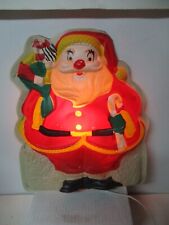 Vintage TIMCO C-7 Lighted Christmas Wall Plaque - Santa Claus picture