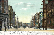 1906 Albany,NY Broadway Looking North From State St. New York Ill. Post Card Co. picture