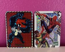 RARE Marvel 1995 SpiderMan And Venom CEL  PRISM Vending Machine Stickers picture