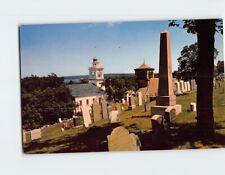 Postcard Burial Hill Site Of The Early Pilgrim Burial Ground At Plymouth MA USA picture