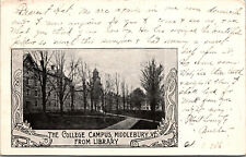 Vtg Middlebury Vermont VT The College Campus from Library 1906 Postcard picture