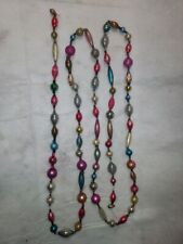 antique german mercury glass bead garland, large beads , 105