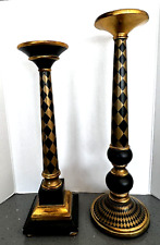 Harlequin Checkered Candle Holders 18