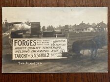 Vintage Hutchinson, KS Real Photo Trade Post Card Forges Scholz by Cayson picture
