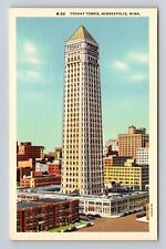 Minneapolis MN-Minnesota, Foshay Tower, Antique, Vintage Souvenir Postcard picture