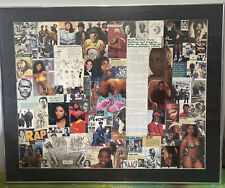 VINTAGE AFRICAN AMERICAN FINE ART COLLAGE 80s 90s History Black Power Hip Hop picture