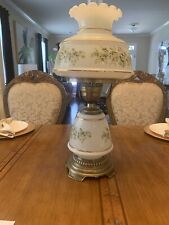 Vintage Quoizel 29” Hurricane Gone With The Wind Table 3 Way Lamp 1978 picture