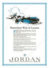 1923 Jordan Playboy car ad classic Somewhere West Of Laramie new poster 18x24 picture