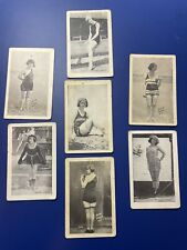 Vintage Bathing Beauties 1920's Lot of 7 Small Photos B&W 1.75