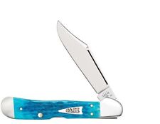 CASE XX KNIVES CRANDALL JIG SKY BLUE BONE COPPERLOCK POCKET KNIFE #50646 picture