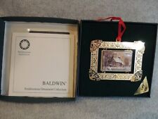 Smithsonian Baldwin ornament Snowy church in box never used 1998 picture