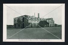 McAfee Furniture Factory Garnett Kansas c 1910 B & W Postcard picture