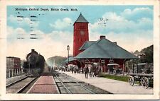 Postcard Michigan Central Railroad Depot in Battle Creek, Michigan picture
