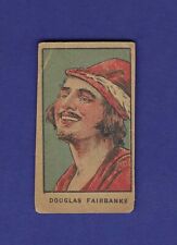 DOUGLAS FAIRBANKS W551 MOVIE STARS 1921 ORIGINAL STRIP CARD picture