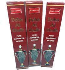 Pack of Three (3) Boxes Nandita Dehn Al Oudh 15g Pure AGARWOOD Incense...  picture