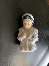 Rare Victorian Porcelain  Lady Cook w Fan ~Pepper Pot Shaker from England 3.25