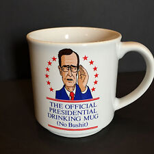 The Official Presidential Drinking Coffee Mug Cup (No Bushit) George Bush 1991 picture