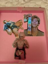 Gay Asian Stickers x3 Lot, Holographic 3x3inches Captain Yangpu Muscle Men picture