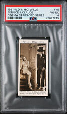 1931 Wills Tobacco Card #45 Bernice and Claude Cinema Stars Graded PSA 4 picture