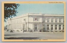Ironwood Michigan~Memorial Building~Neo-Classical Concrete Structure~1940 Chrome picture