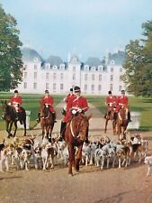 Castle Loire Cheverny Moulinsard Poster 1950s Original SNCF Tintin Herge France  picture