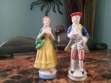 Pair of Vintage Porcelain- Occupied Japan - Victorian Figurines Hand Painted picture