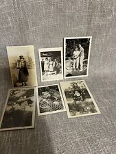 Lot Of 6 Black And White Early 1900s Photographs Instant Ancestors Logger Buggy picture