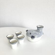Sake cup Guinomi   Fugu  Bottle Ochoko  Set picture