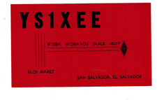 Ham Radio Vintage QSL Card     YS1XEE 1970 San Salvador, EL SALVADOR picture