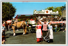 c1980s Beerwagon Solvang California Danish Days Celebrations Vintage Postcard picture