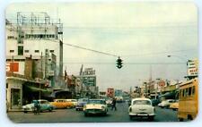 TIJUANA, MEXICO ~ Street Scene AVENIDA REVOLUCION Cool 1950s Cars -1964 Postcard picture