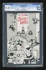 Secret Wars #1 Zdarsky Party B&W Variant CGC 9.8 2015 1173424001 picture