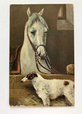 Vintage POSTCARD Horse Hound, No stamp, Divided, Wrench Series No 5334 picture