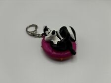 Pepe Le Pew Laying in a Floaty Relaxing PVC Keychain picture