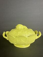 Rare Mottahedeh Chartreuse Cabbage Leaf Ceramic Soup Tureen 60s Made in Italy picture