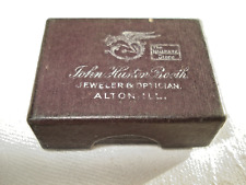 VINTAGE ALTON ILLINOIS PIASA BIRD JOHN HUSTON BOOTH JEWELRY BOX HALLMARK STORE picture