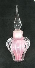 Vandermark Vintage Perfume Bottle Pink And Clear Signed Numbered 6