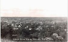 Valley City Bird's EYe RPPC Real Photo Near Mint Unused 1940 ND  picture