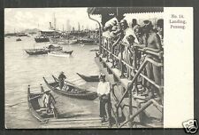 Penang Kaulfuss - 14 Landing Pier People Ships Malaysia 1905 picture