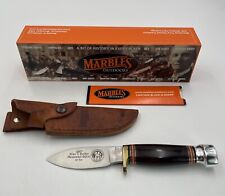 Marbles Sport Fixed Blade Knife Original Box Hunting Sheath Trapshooting Award picture