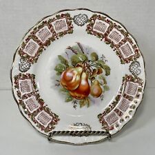 Antique 1909 Carnation McNicol Calendar Plate 8 ½” Gold Trim with Pears picture