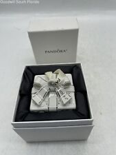 Pandora White Limited Edition Decorative Christmas Present Ornament Figure picture
