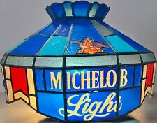 Vintage MICHELOB LIGHT Beer Poker Pool Table Hanging Bar Light Sign Beautiful picture