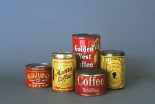 35 MM Color Slides Pro Photo Still Life Vintage Coffee Cans Tins Group 1987 #1 picture
