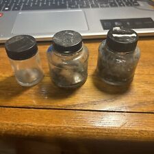 Vintage Antique Style Round Clear Glass Inkwell Bottles For ink picture
