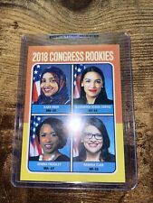 🔥 G.A.S. Trading Card 2018 CONGRESS ROOKIES #14 THE SQUAD AOC OMAR TLAIB PRESS picture