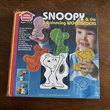 SNOOPY AND THE 5 BALANCING WOODSTOCKS BLOCKS/STACKING GAME NIB HASBRO 1982 picture